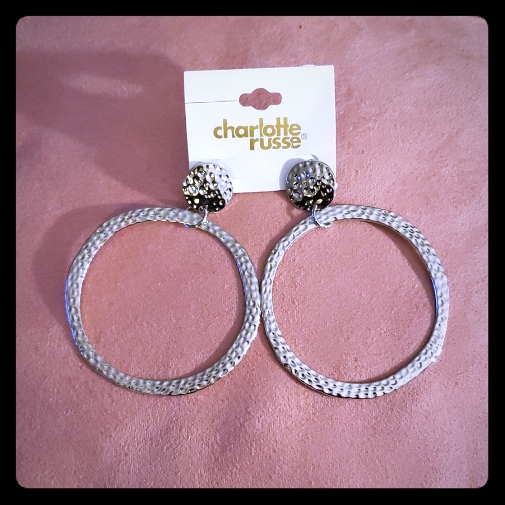 Silver Ring Hoop Earrings